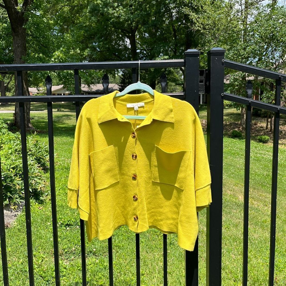 Anthropologie Flat White Patch Pocket Sweater Skirt Set NWT - Picture 3 of 13